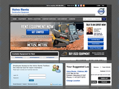 Vovlo Rents Construction Lead Generation eCommerce Site Vovlo Rents Construction Lead Generation eCommerce Site